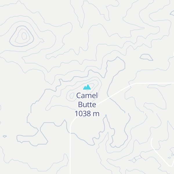 Map of Camel Butte