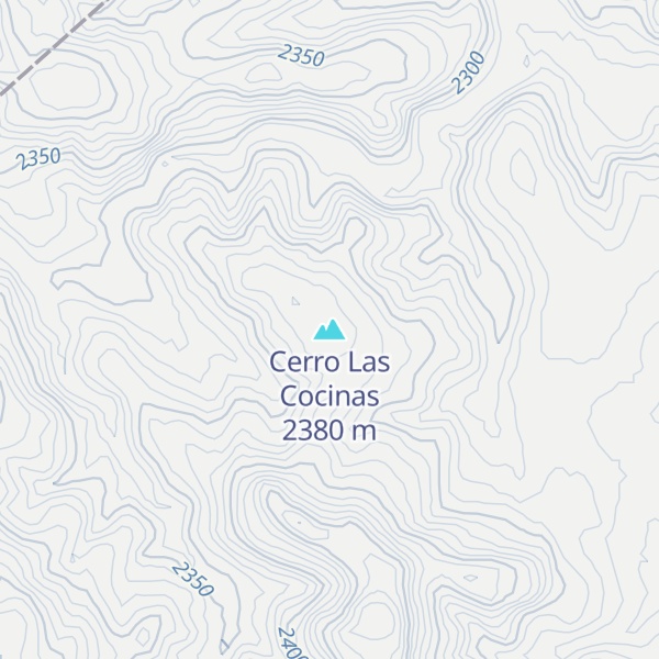 Map of Cerro Las Cocinas