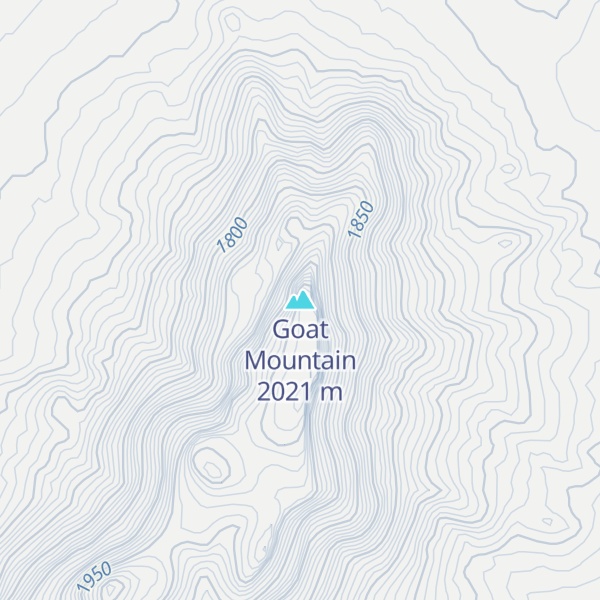 Map of Goat Mountain