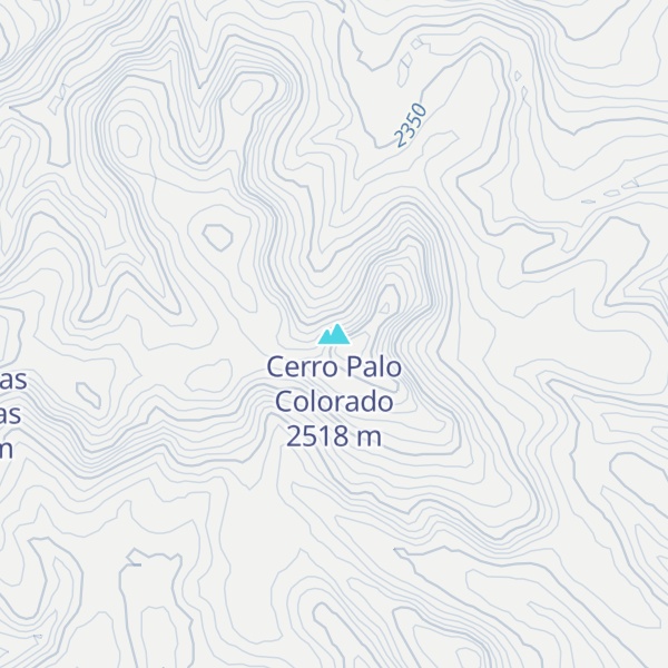 Map of Cerro Palo Colorado