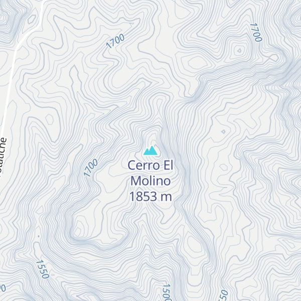 Map of Cerro El Molino