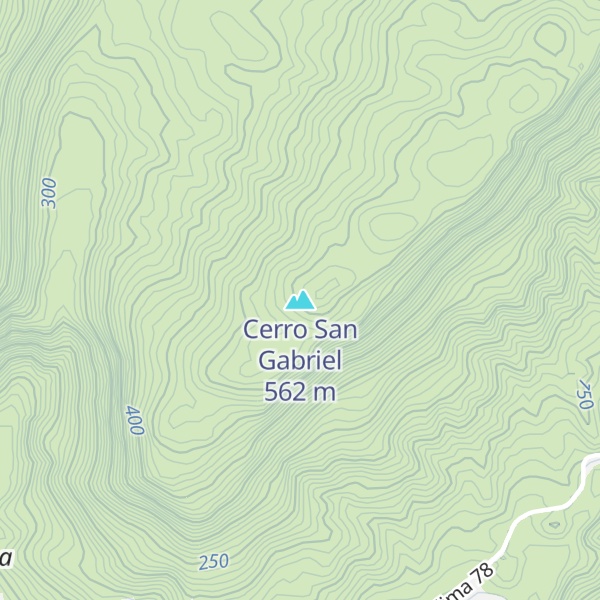 Map of Cerro San Gabriel