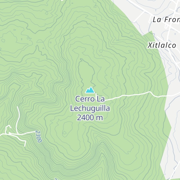 Map of Cerro La Lechuguilla