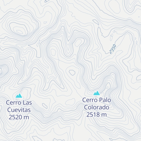 Map of Cerro Las Plazuelas