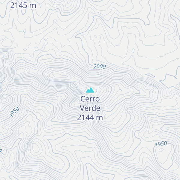 Map of Cerro Verde