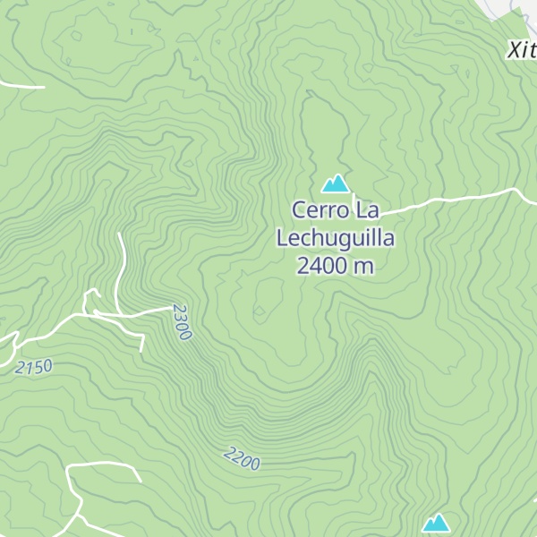 Map of Mesa El Popote