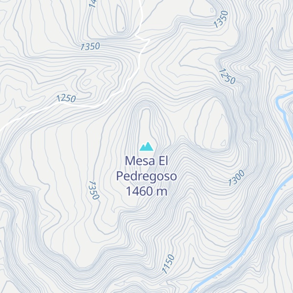 Map of Mesa El Pedregoso