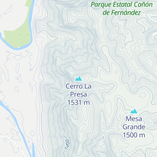 Map of Cerro La Presa