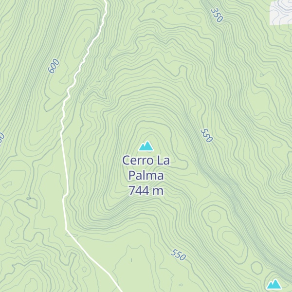 Map of Cerro La Palma