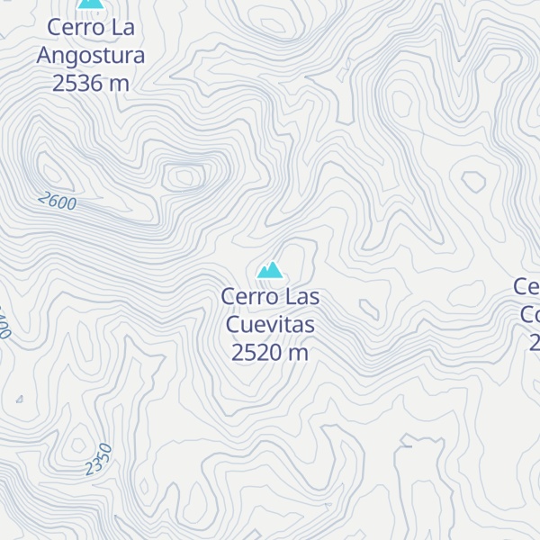 Map of Cerro Las Cuevitas