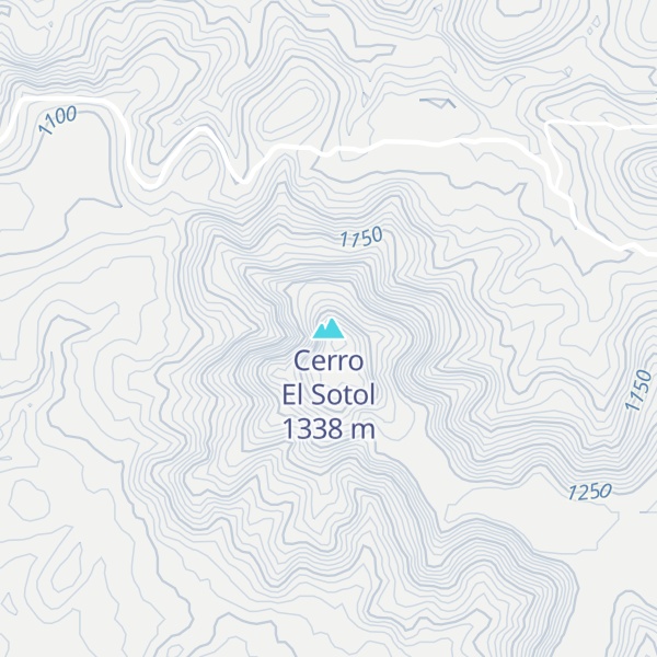 Map of Cerro El Sotol