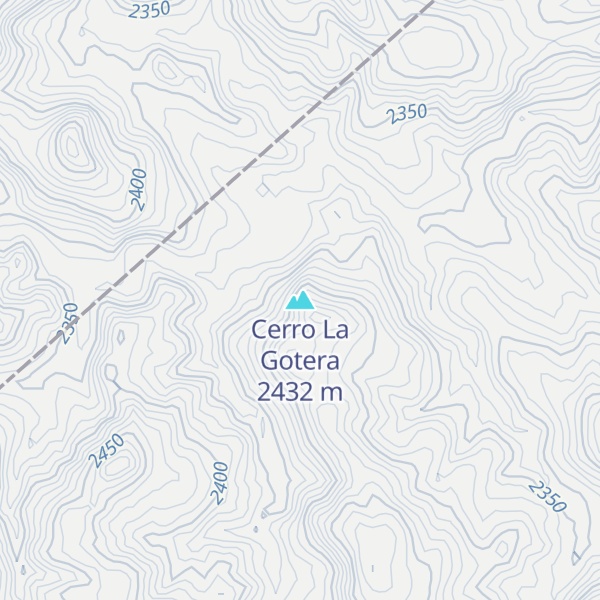 Map of Cerro La Gotera