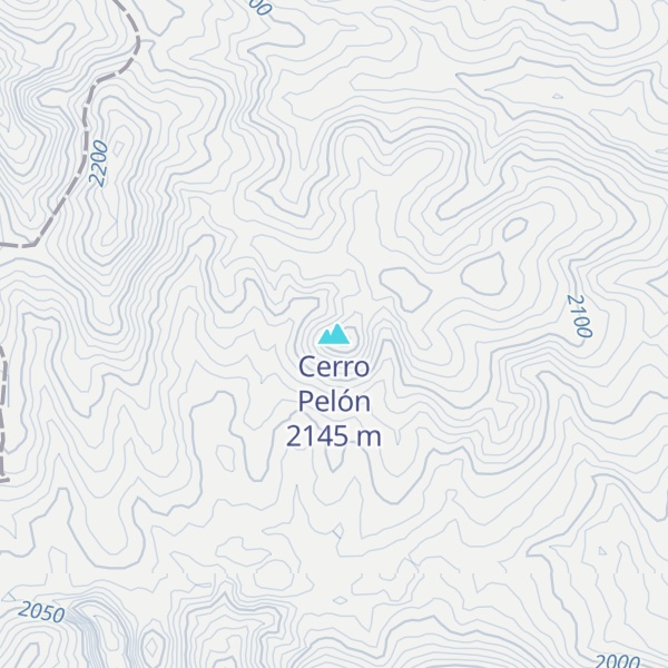 Map of Cerro Pelón