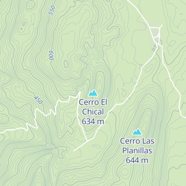 Map of Cerro El Chical