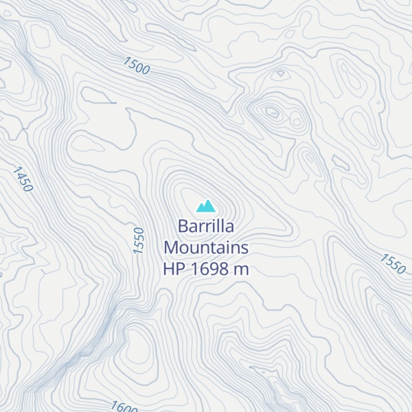 Map of Barrilla Mountains HP