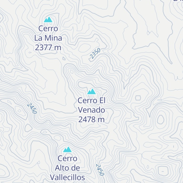 Map of Cerro El Venado