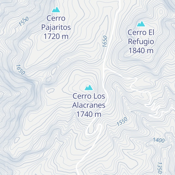 Map of Mesa de Goteras