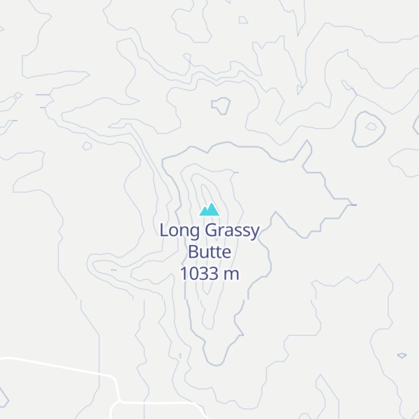 Map of Long Grassy Butte