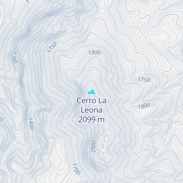 Map of Cerro La Leona