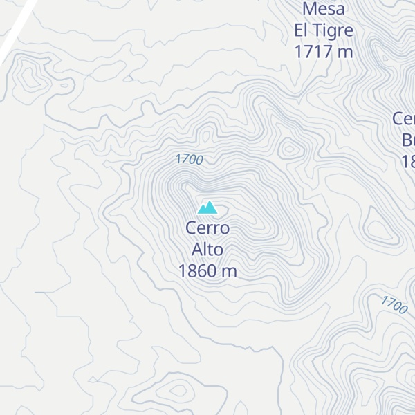 Map of Cerro Alto