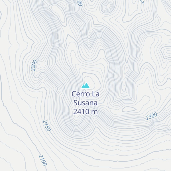 Map of Cerro La Susana