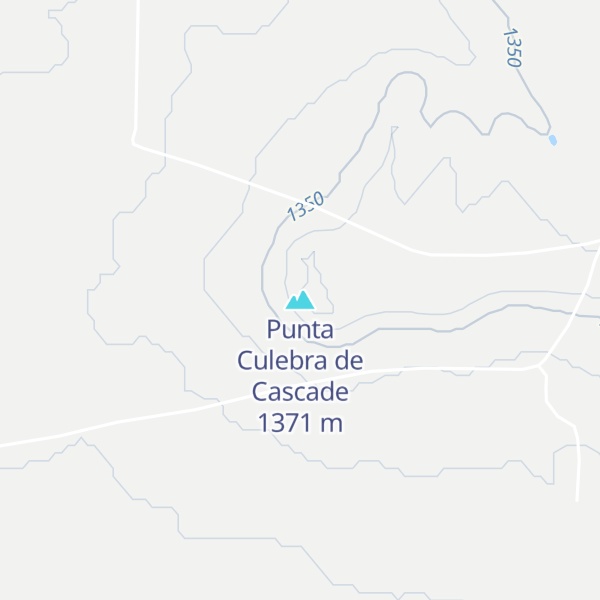 Map of Punta Culebra de Cascade