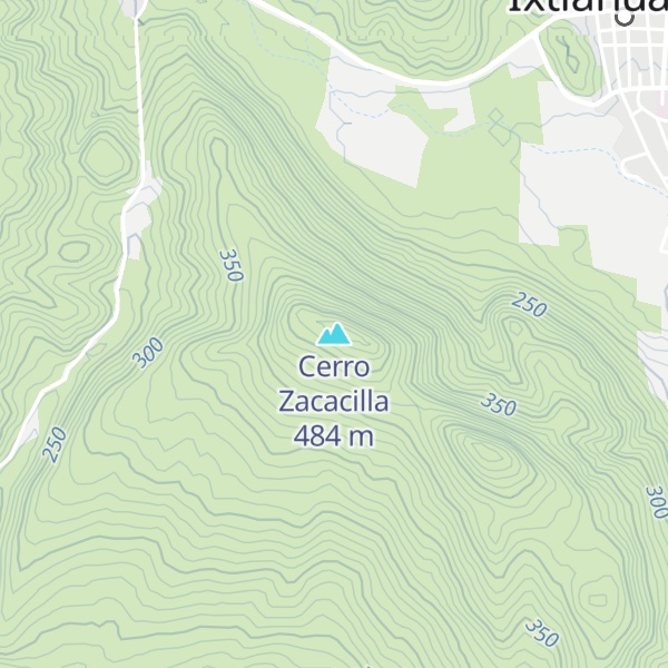 Map of Cerro Zacacilla
