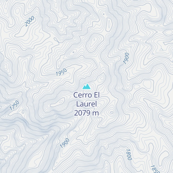 Map of Cerro El Laurel