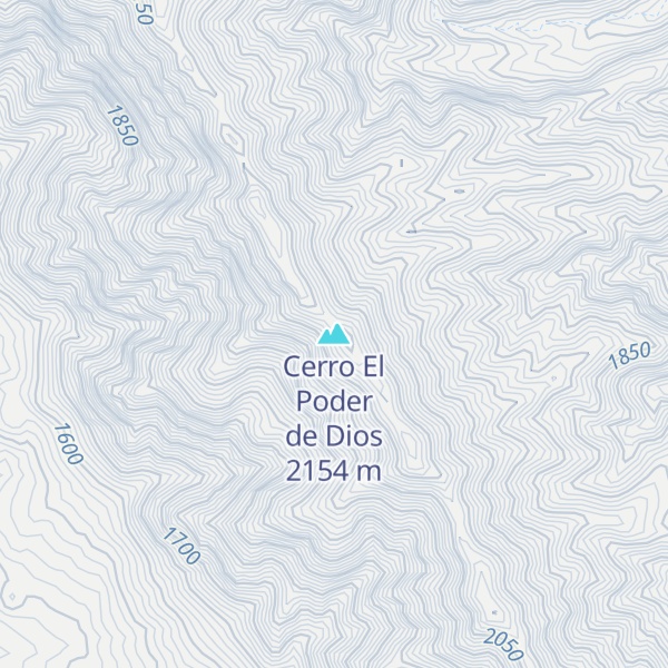 Map of Cerro El Poder de Dios