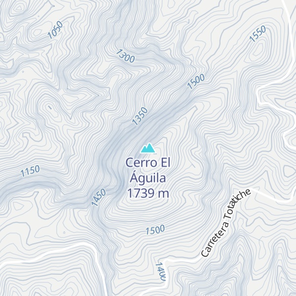 Map of Cerro El Águila
