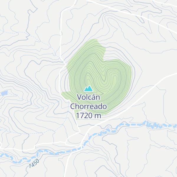 Map of Volcán Chorreado
