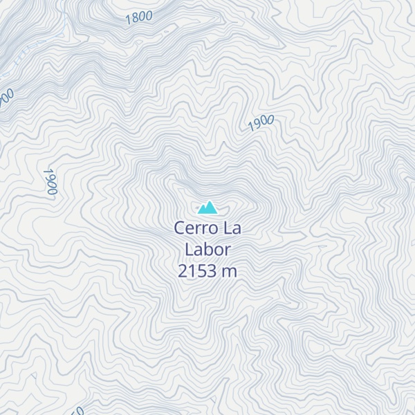 Map of Cerro La Labor