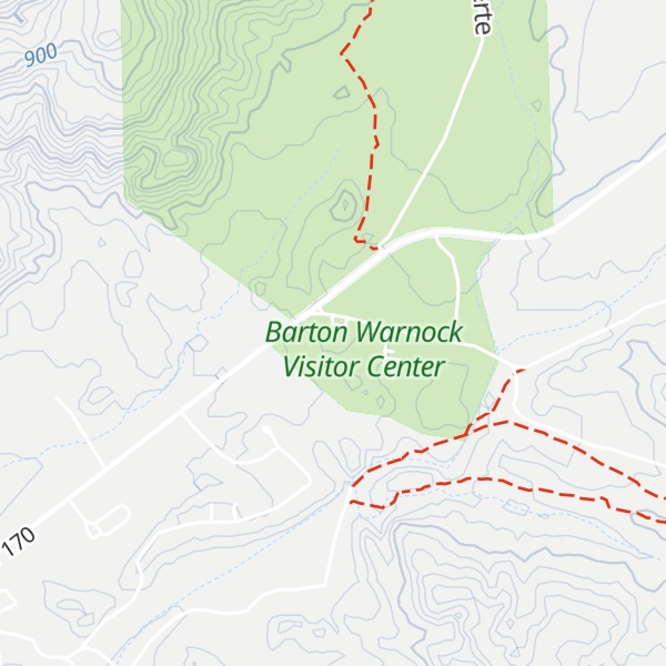 Map of Barton Warnock Visitor Center