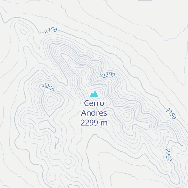 Map of Cerro Andres
