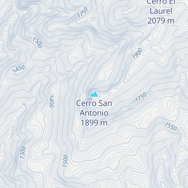 Map of Cerro San Antonio