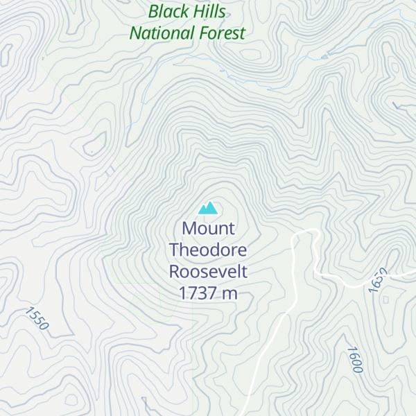Map of Mount Theodore Roosevelt