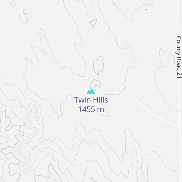 Map of Twin Hills