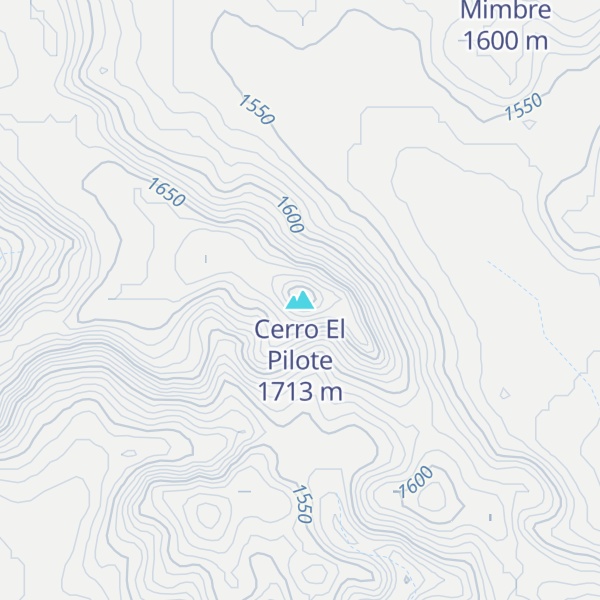 Map of Cerro El Pilote