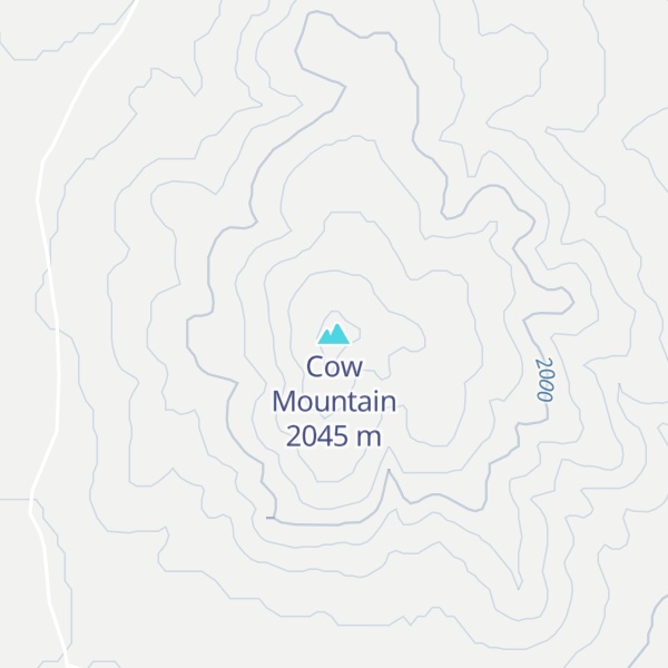 Map of Cow Mountain