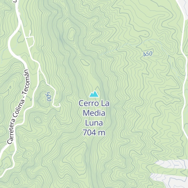 Map of Cerro La Media Luna