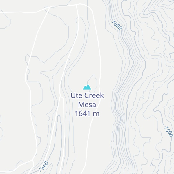 Map of Ute Creek Mesa