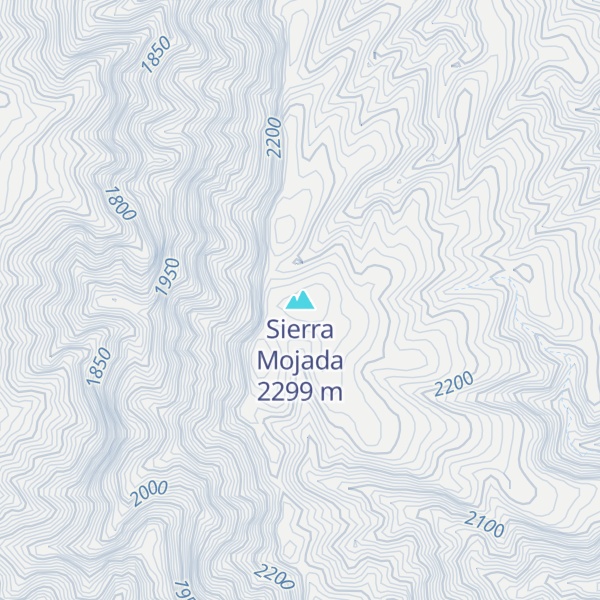 Map of Sierra Mojada