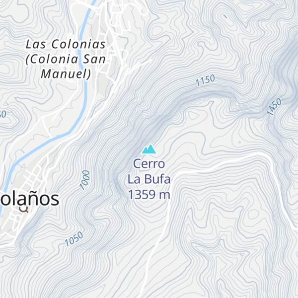 Map of Cerro La Bufa