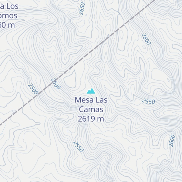 Map of Mesa Las Camas