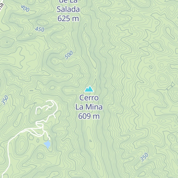 Map of Cerro La Mina