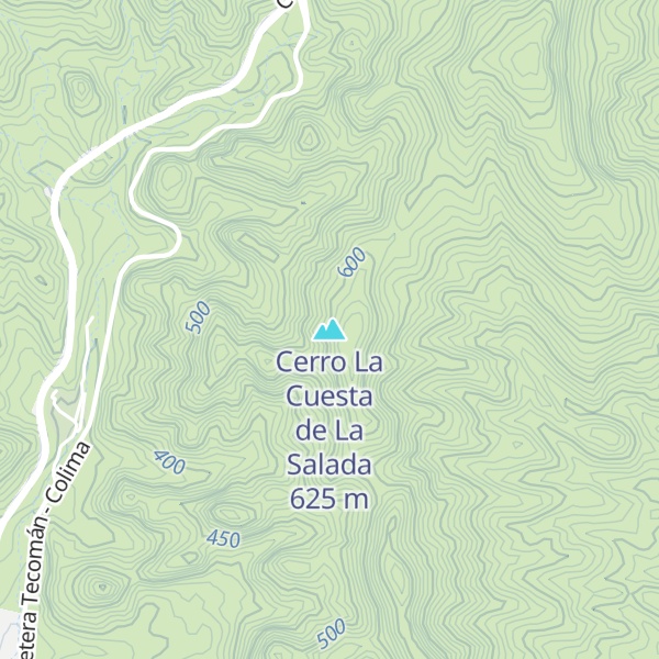 Map of Cerro La Cuesta de La Salada