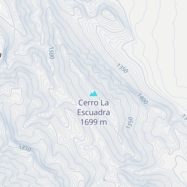 Map of Cerro La Escuadra