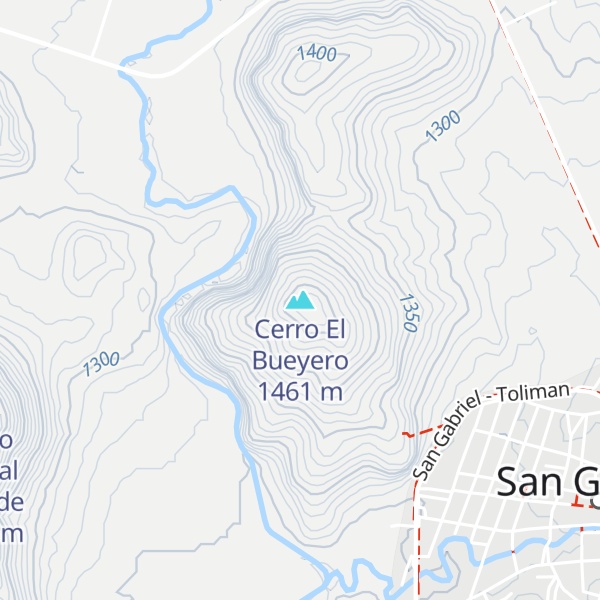 Map of Cerro El Bueyero