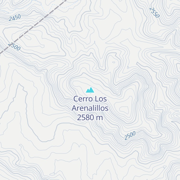 Map of Cerro Los Arenalillos