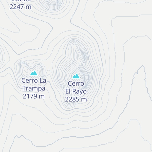 Map of Cerro El Rayo